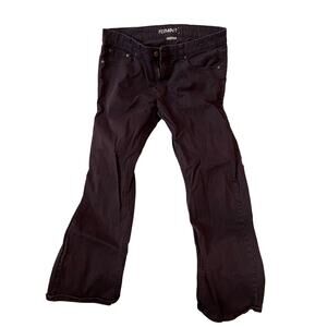 Flypaper Straight Cut Burgundy Jeans Mens 34x30